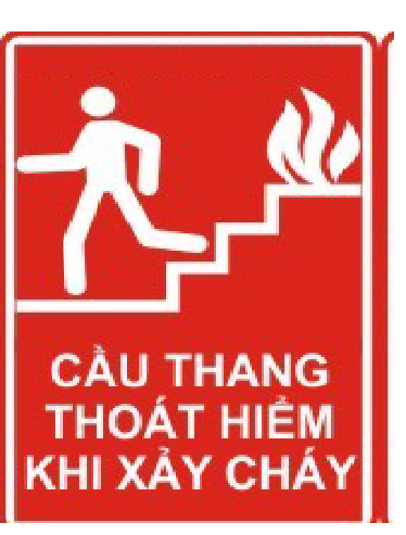 Cầu thang thoát hiểm khi cháy